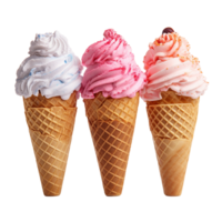 Ice cream cone ai generative png