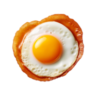 top view of fried eggs ai generative png