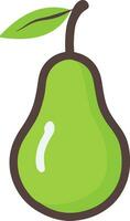 Pear vector icon stock vector Pear Line Icon, Fruit and Diet, Vector Graphic