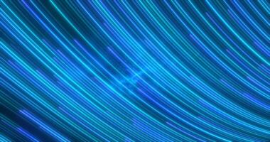 Abstract bright blue glowing flying waves from twisted lines energy magical background photo