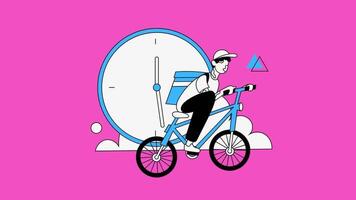 24 hours delivery service in 2d video