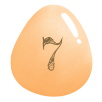 numérico ovo 7 png