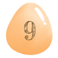 Numeric Egg 9 png