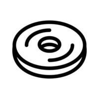 Doughnut Icon Vector Symbol Design Illustration