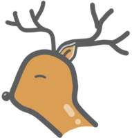 ilustración de ciervo cabeza png