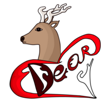 logo de cerf et cœur png