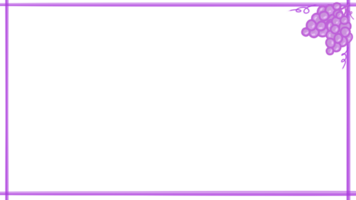frame with grape png