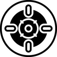 solid icon for centres vector