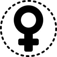 solid icon for women vector