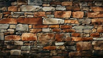 Wall texture of sharp stone bricks tiles background photo