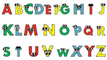 animiert Alphabet im Weiß Hintergrund video