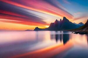 beautiful colorful scenery ai generative photo