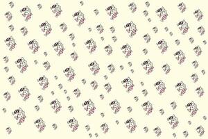 a pattern with many small flowers on it vector