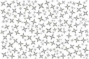 a black and white pattern with stars vector