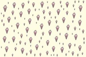 ice cream cones on a white background vector