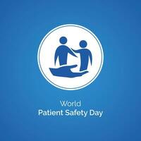 world patient safety day concept vector illustration