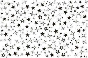 a black and white pattern with stars vector