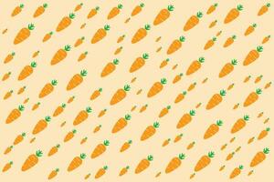 carrots on a beige background vector