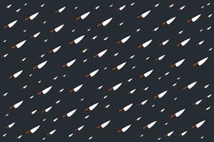 a pattern of knife on a dark background vector