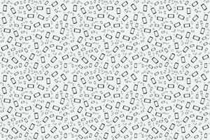 mobile phone pattern design vector