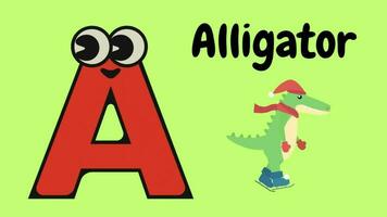 learn alphabet with animal figure video
