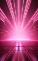 Ai generative backdrop With Illumination Of pink Spotlights For Flyers realistic image, ultra hd, high design photo