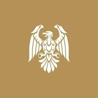 simple eagle logo with wings vector