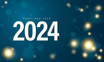 2024 Happy New Year Background Design. vector