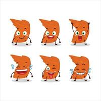 Cartoon character of chicken wings with smile expression vector