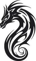 tribal dragon head vector illustration