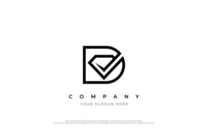 Letter D Diamond Logo Design vector