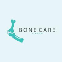 Minimalist Bone Health Logo Illustration Template Design vector