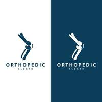 Minimalist Bone Health Logo Illustration Template Design vector