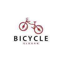 Bicycle Logo Design Template Minimalist Illustration vector