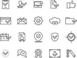 Document line icons. Editable stroke. For website marketing design, logo, app, template, ui, etc. Vector illustration.