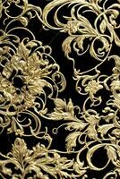 Mystical floral gold art photo