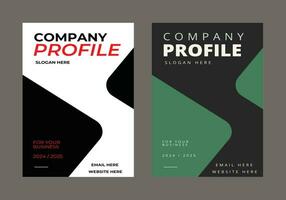 empresa perfil folleto cubrir diseño modelo vector