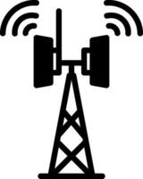 solid icon for telecom vector