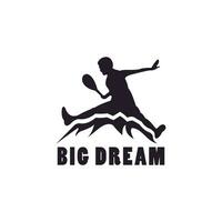 big dream sport logo design vector