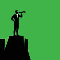 silhouette of businessman doing his activities vector