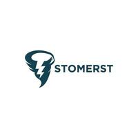 storm logo design illustration vector