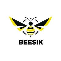 abeja logo y símbolo vector plantillas