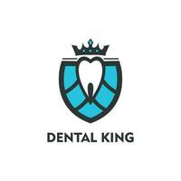 dental king logo design illustration vector
