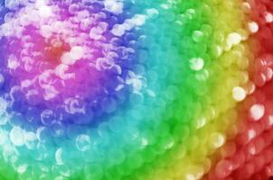 Abstract Rainbow Bokeh Background for Texture With Copy Space. photo