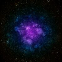 Abstract Galaxy Blurry Bokeh Background for Texture With Copy Space. photo