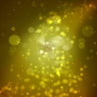 Abstract Blurry Gold Bokeh Background for Texture With Copy Space. photo