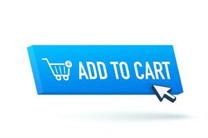 Add to cart button for web design. Online market. Online payment. Modern Motion graphics . Banner Motion graphics 4k vector