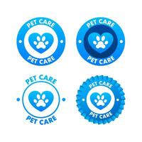 Pet Care icon. Pet shop, hotel, veterinarian. Vector stock illustration.