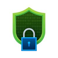 Cyber security shield. Security shield concept. Internet, Network security. vector