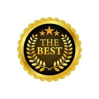 Best seller badge. Best seller vector isolated. Badge in flat design style.